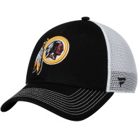 Men's Washington Redskins NFL Pro Line by Fanatics Branded Black/White Core Trucker II Adjustable Snapback Hat 2760034